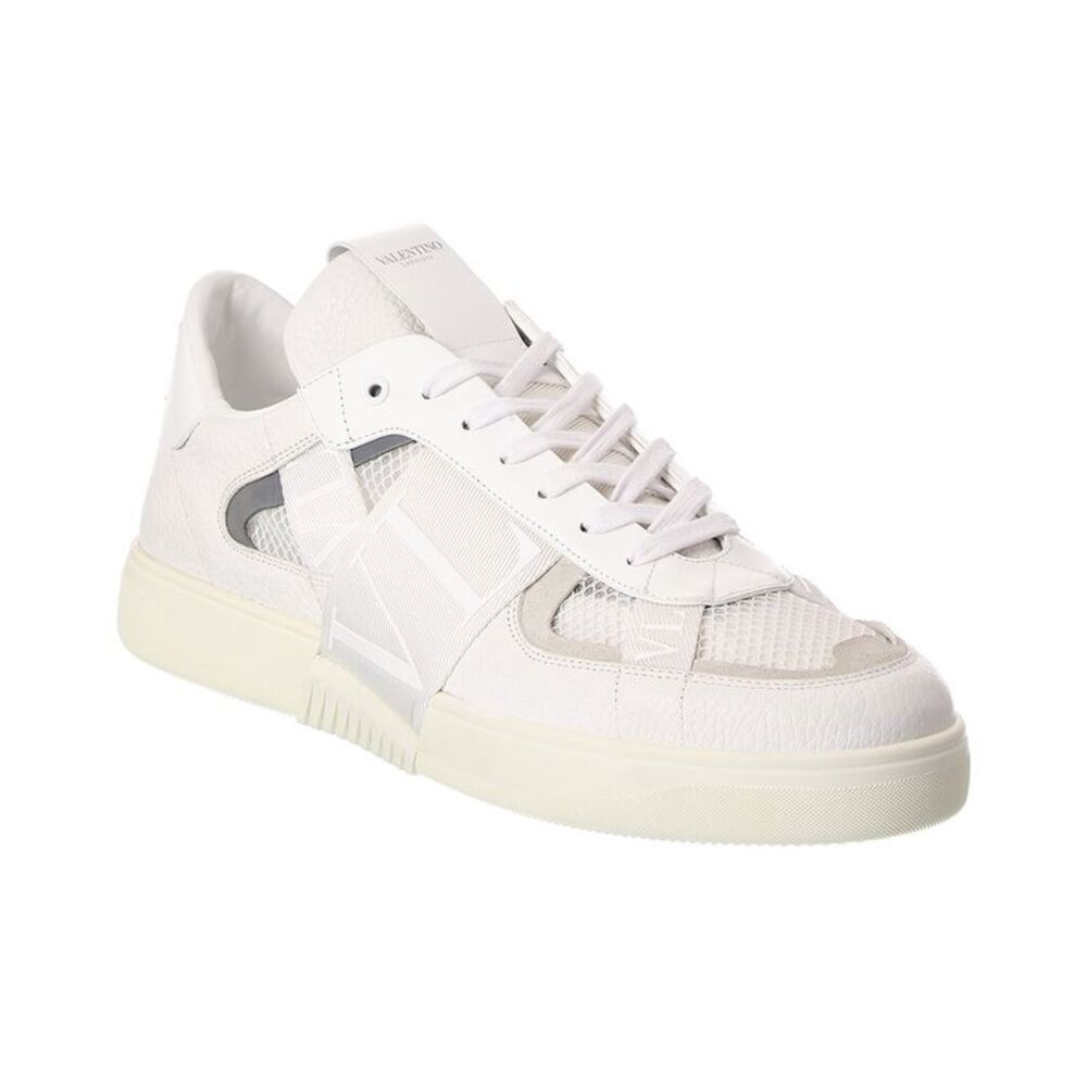 Valentino Leather Sneaker, White
